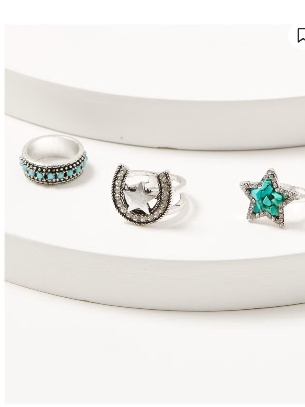 NWT SHYANNE WOMEN'S LUCKY CHARMS RING SET